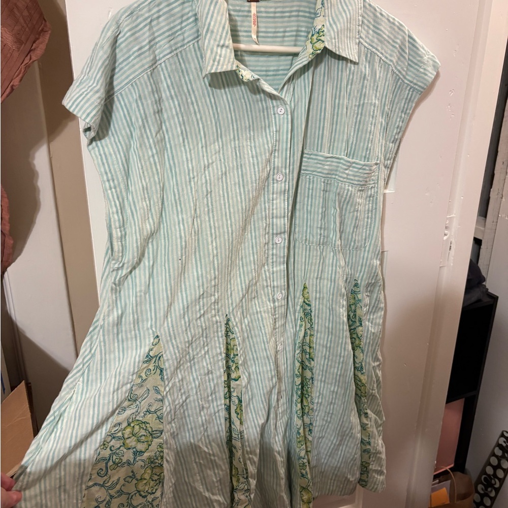 Free People Striped Mini Dress